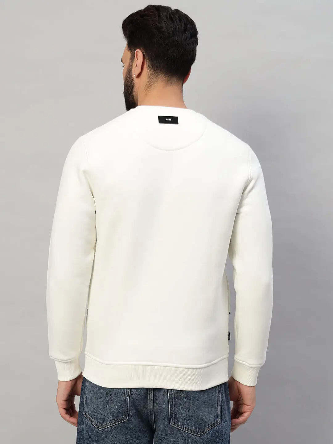 Printed Round Neck Sweatshirt [A-3841]