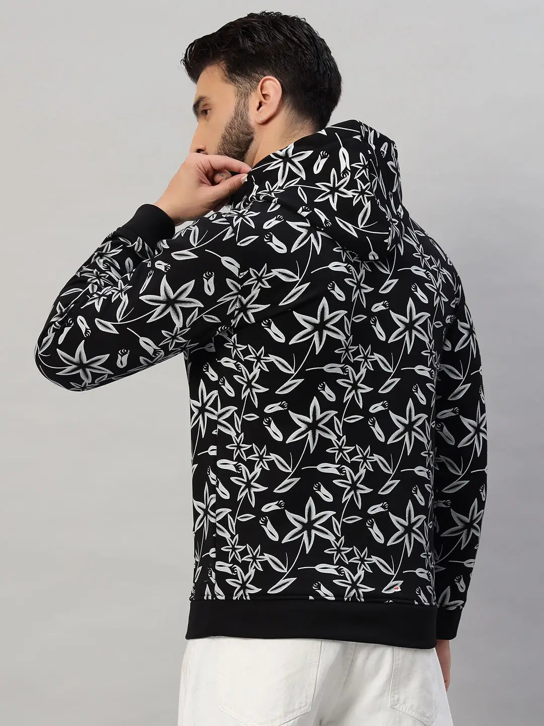 Hooded Printed Sweatshirt [B-4059]