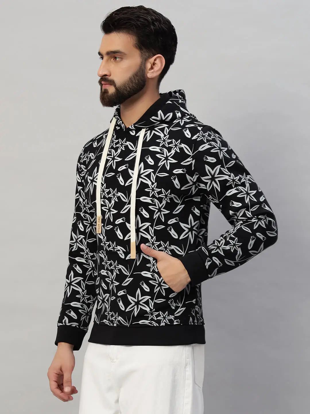 Hooded Printed Sweatshirt [B-4059]