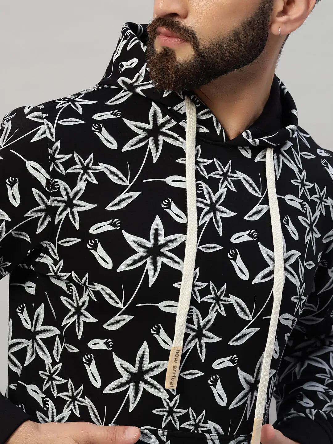 Hooded Printed Sweatshirt [B-4059]