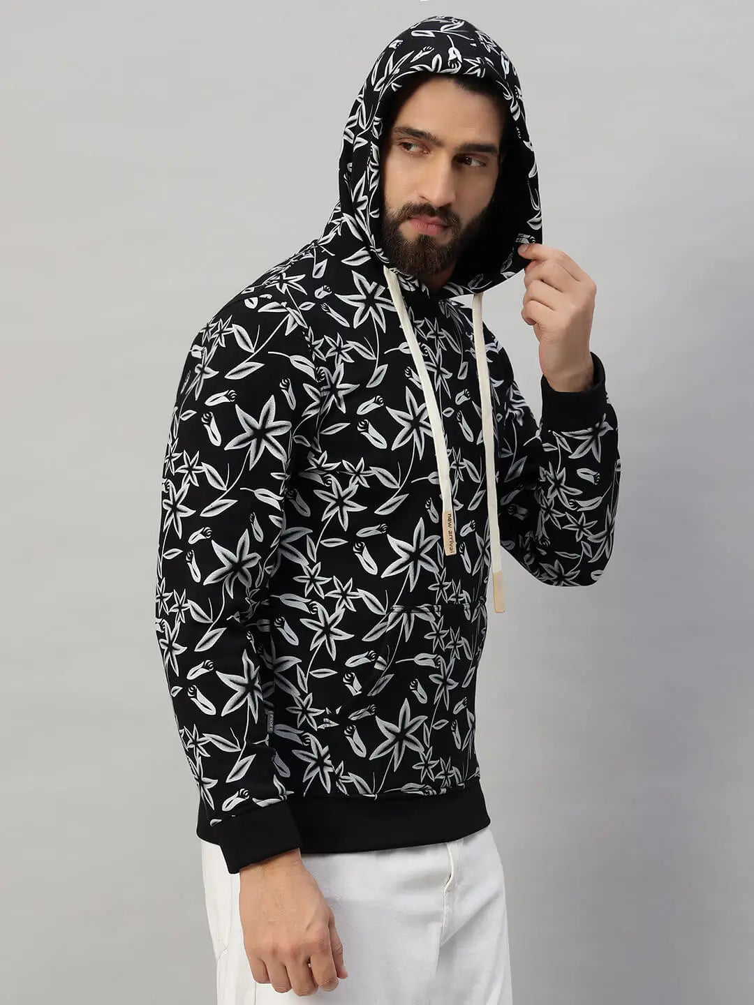 Hooded Printed Sweatshirt [B-4059]