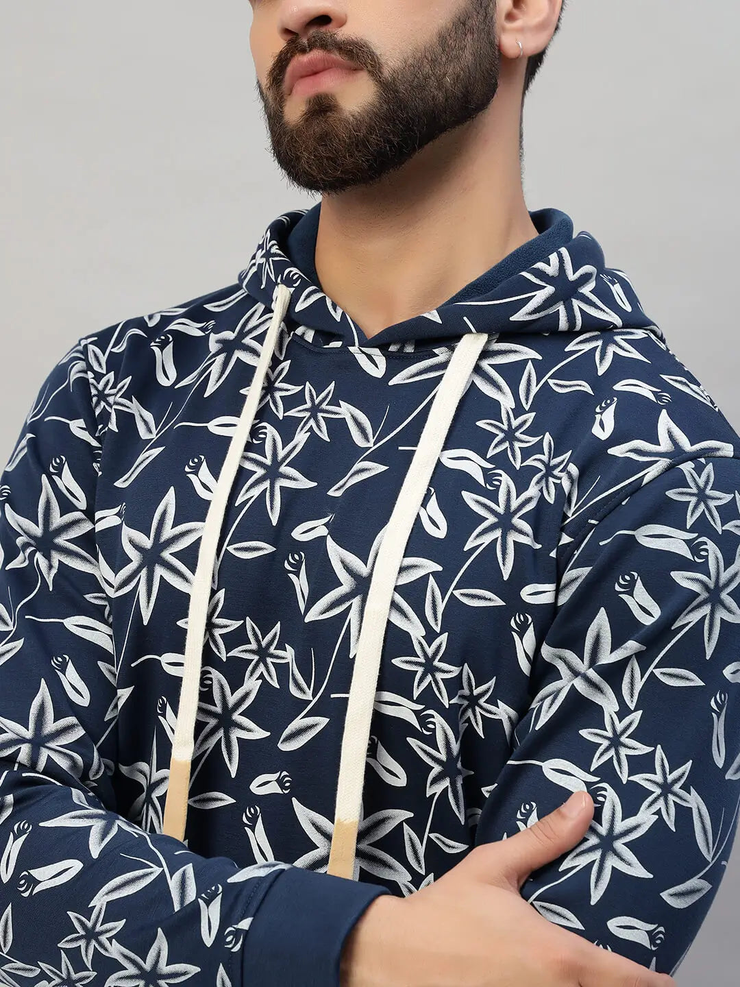 Hooded Printed Sweatshirt [B-4059]