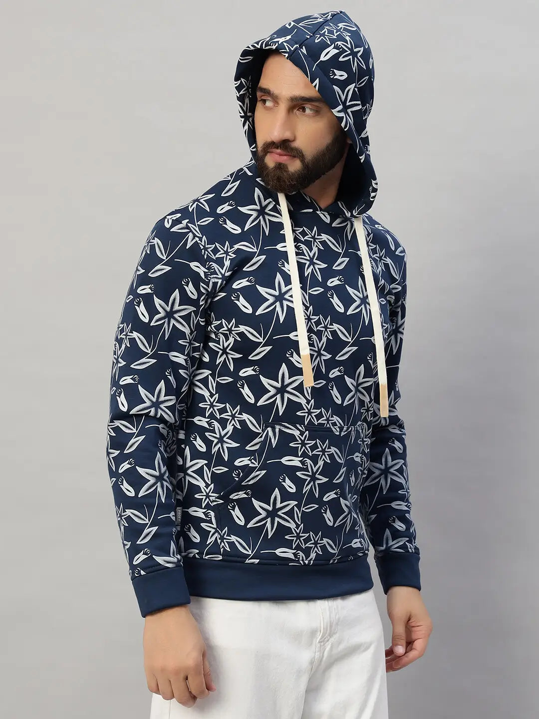 Hooded Printed Sweatshirt [B-4059]