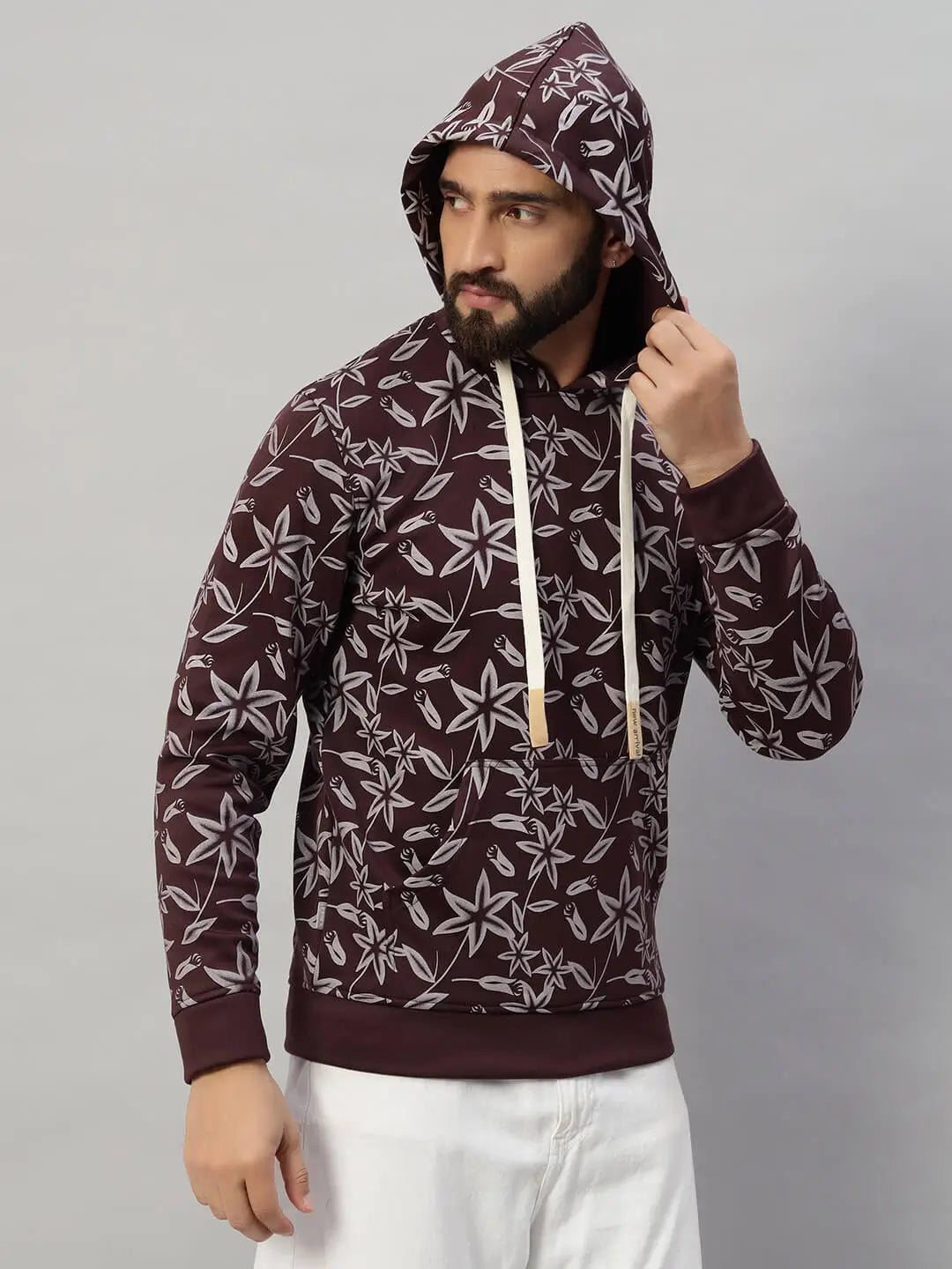 Hooded Printed Sweatshirt [B-4059]