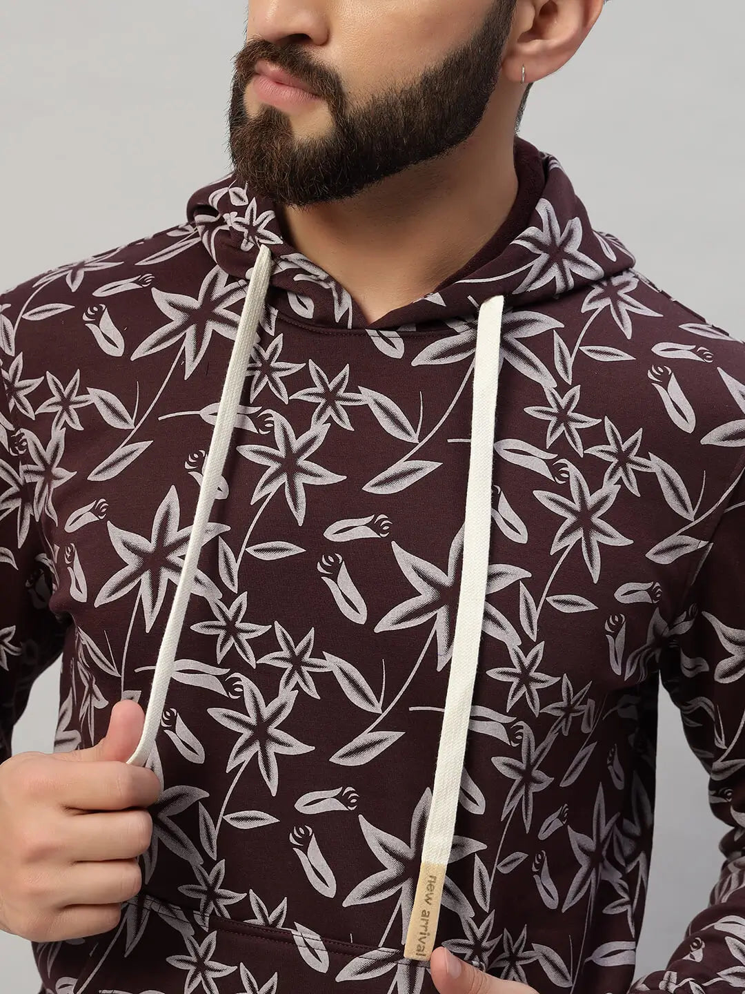 Hooded Printed Sweatshirt [B-4059]