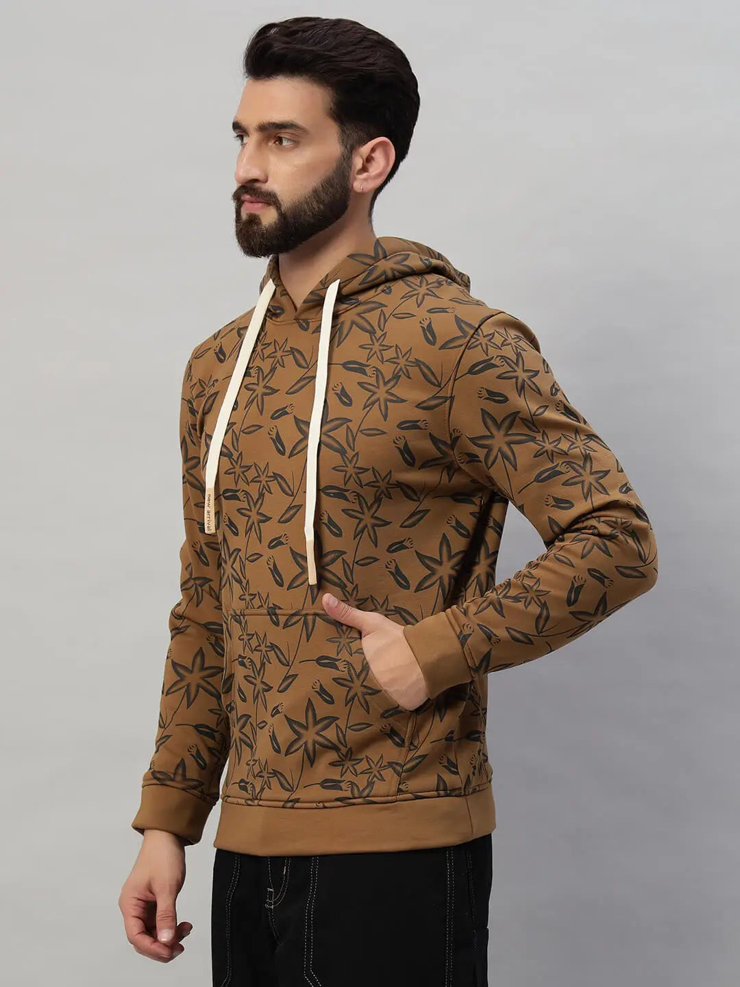 Hooded Printed Sweatshirt [B-4059]
