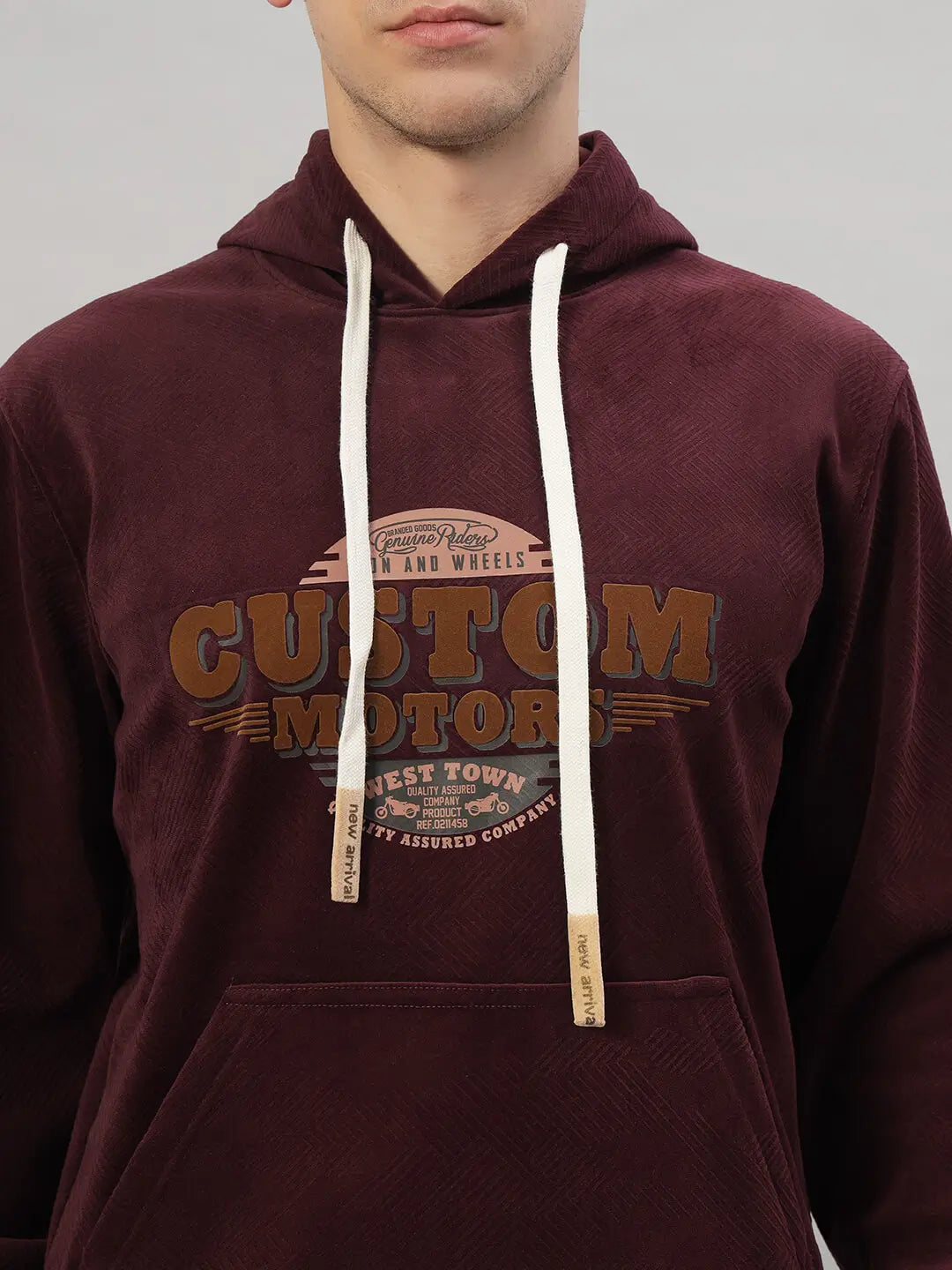 Hooded Printed Sweatshirt [F-3819]