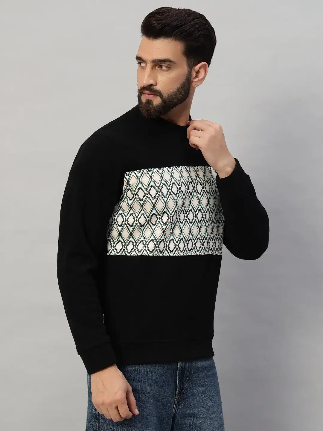 Velour Designer Sweatshirt [H-4199]