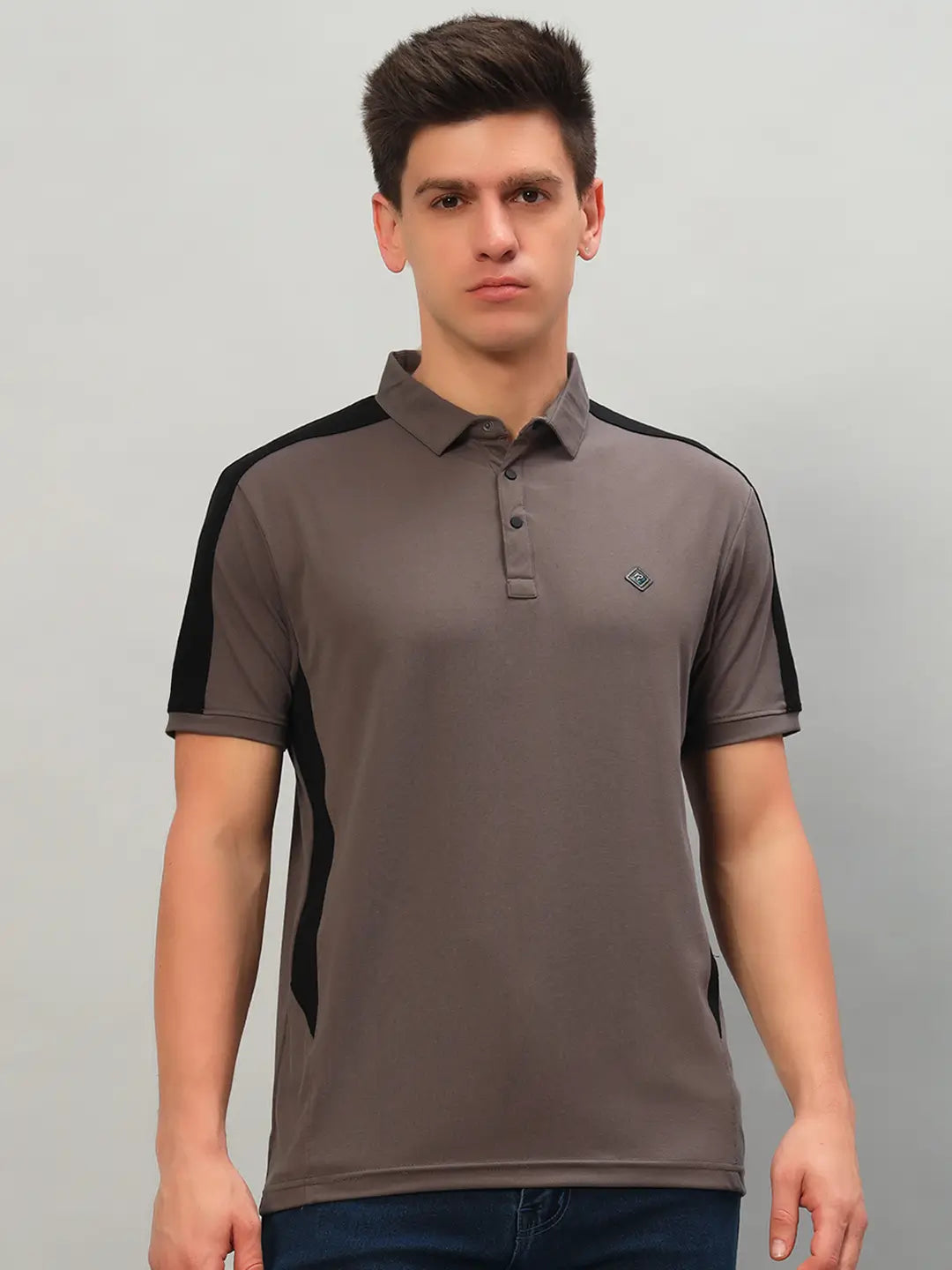 Edge Panel Polo Shirt [J-5440]