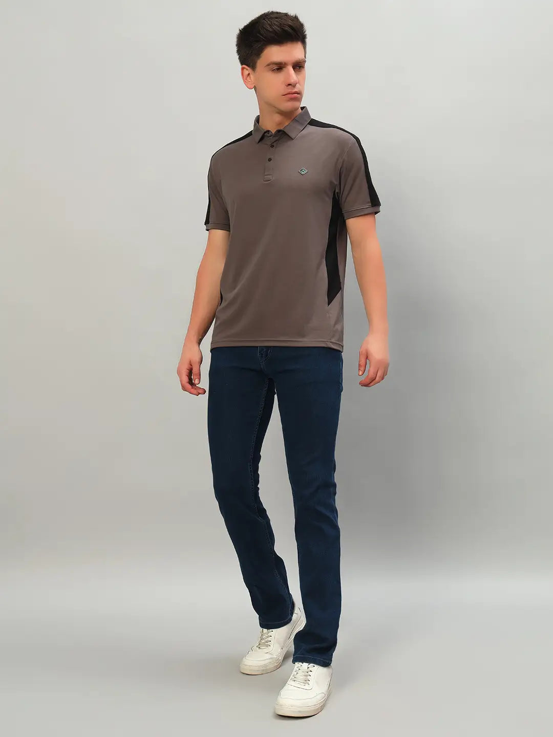 Edge Panel Polo Shirt [J-5440]