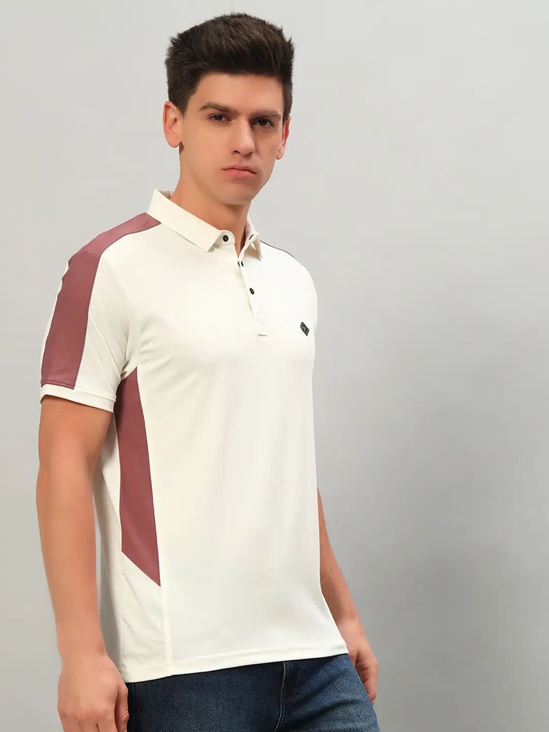 Edge Panel Polo Shirt [J-5440]