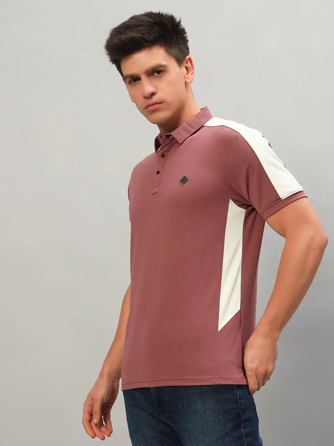 Edge Panel Polo Shirt [J-5440]