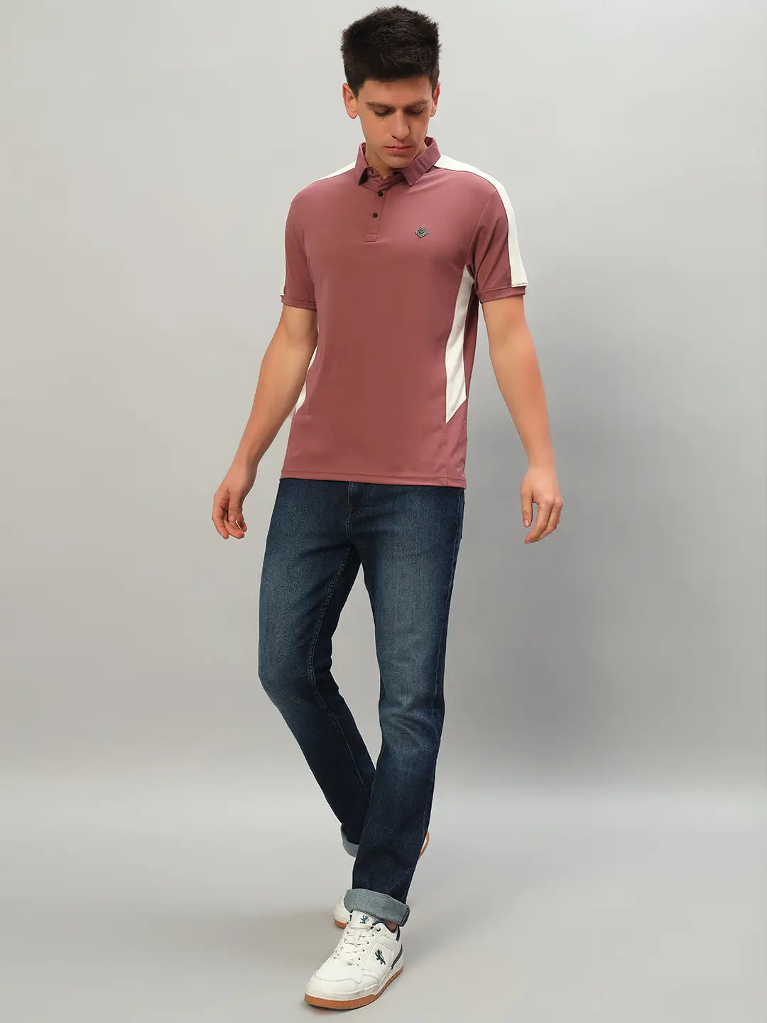 Edge Panel Polo Shirt [J-5440]