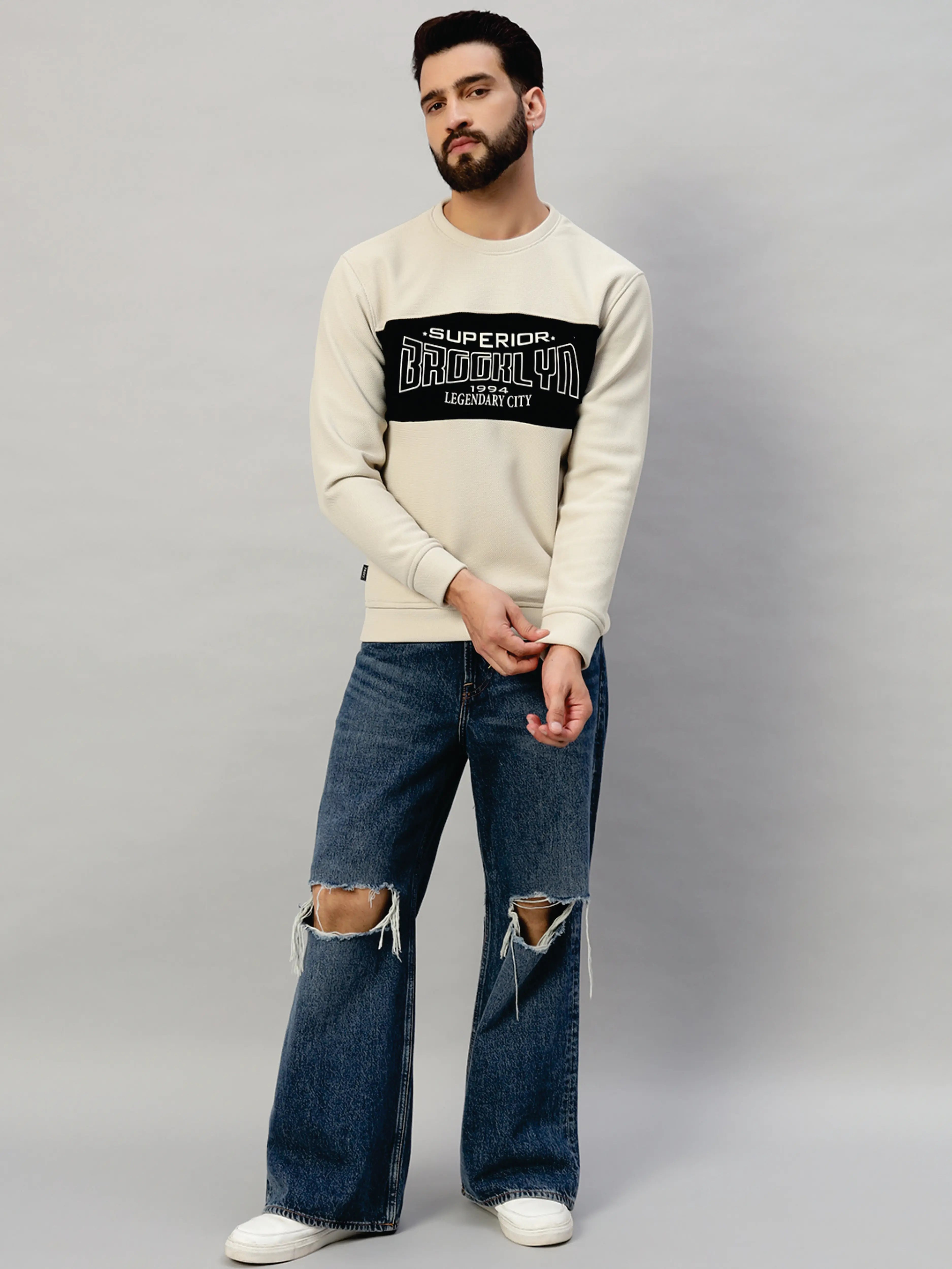 Velour Designer Sweatshirt [L-3974]