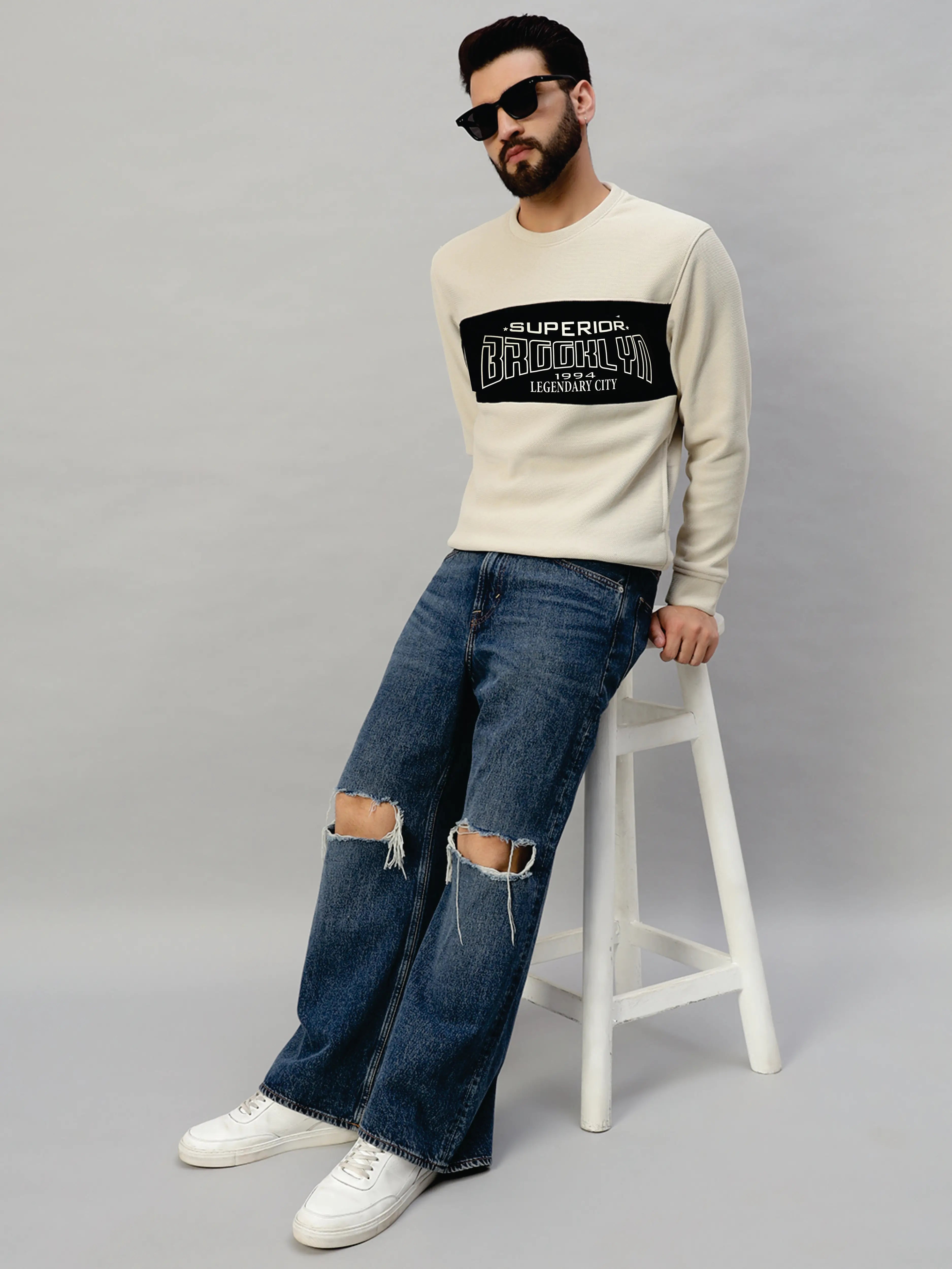 Velour Designer Sweatshirt [L-3974]