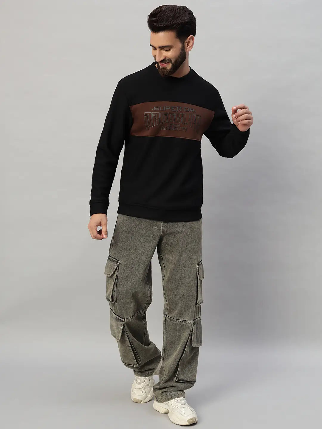 Velour Designer Sweatshirt [L-3974]