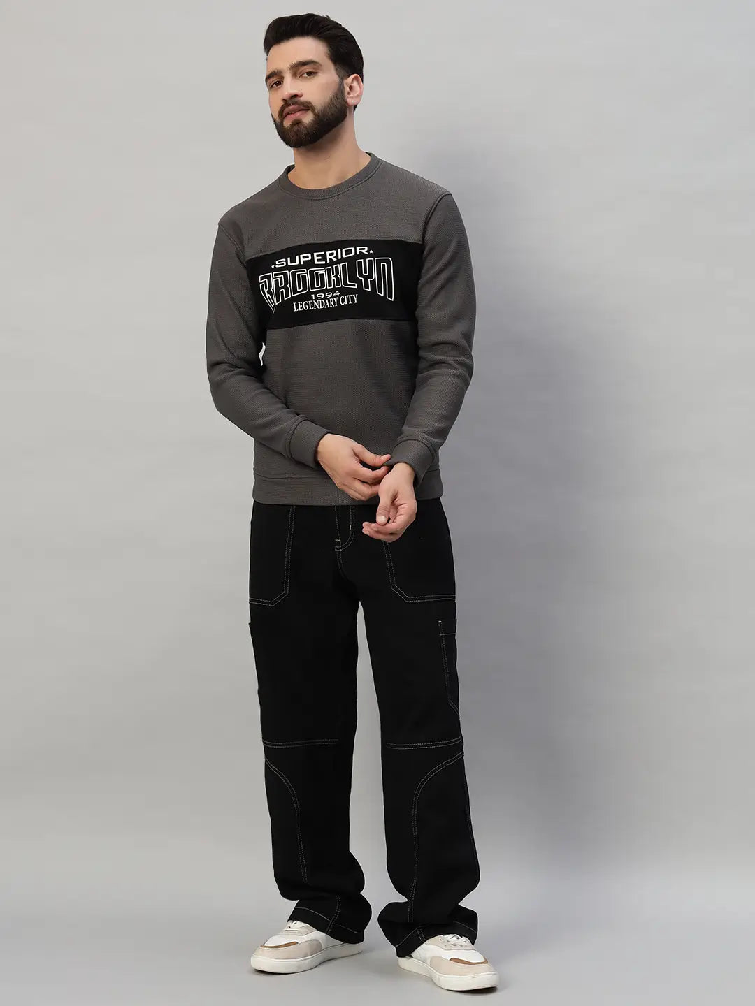 Velour Designer Sweatshirt [L-3974]