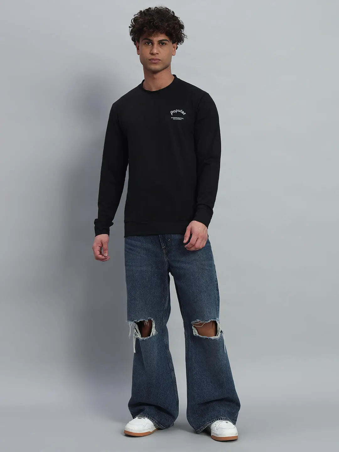 Printed Round Neck Sweatshirt [PW-B-3986]
