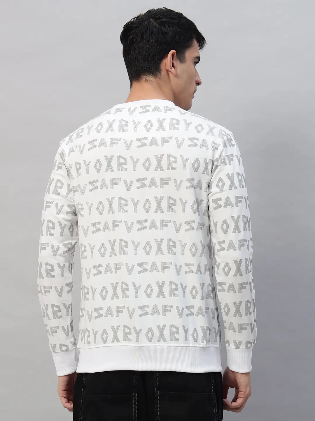 Printed Round Neck Sweatshirt [PW-J-4332]