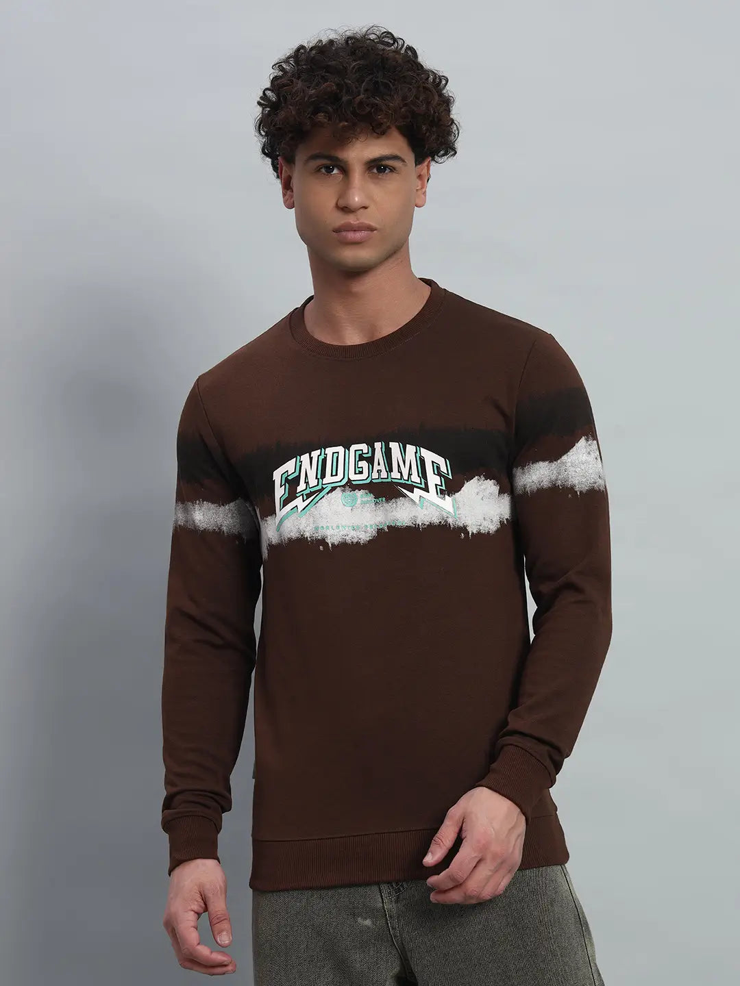 Printed Round Neck Sweatshirt [PW-JE-137]