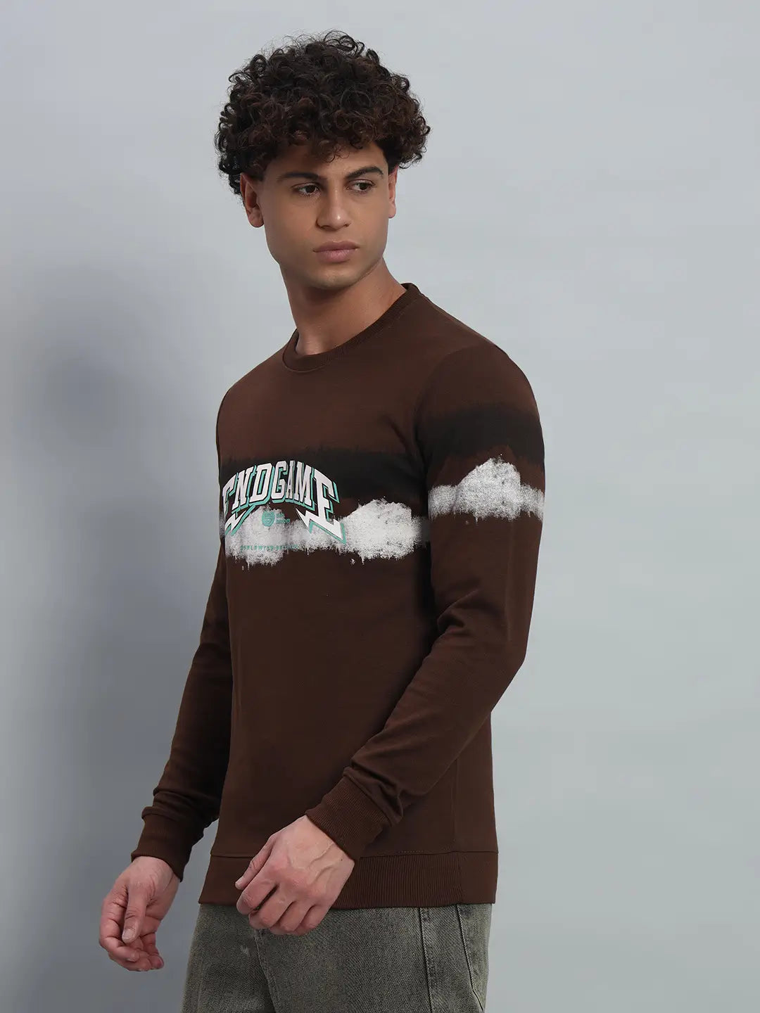 Printed Round Neck Sweatshirt [PW-JE-137]