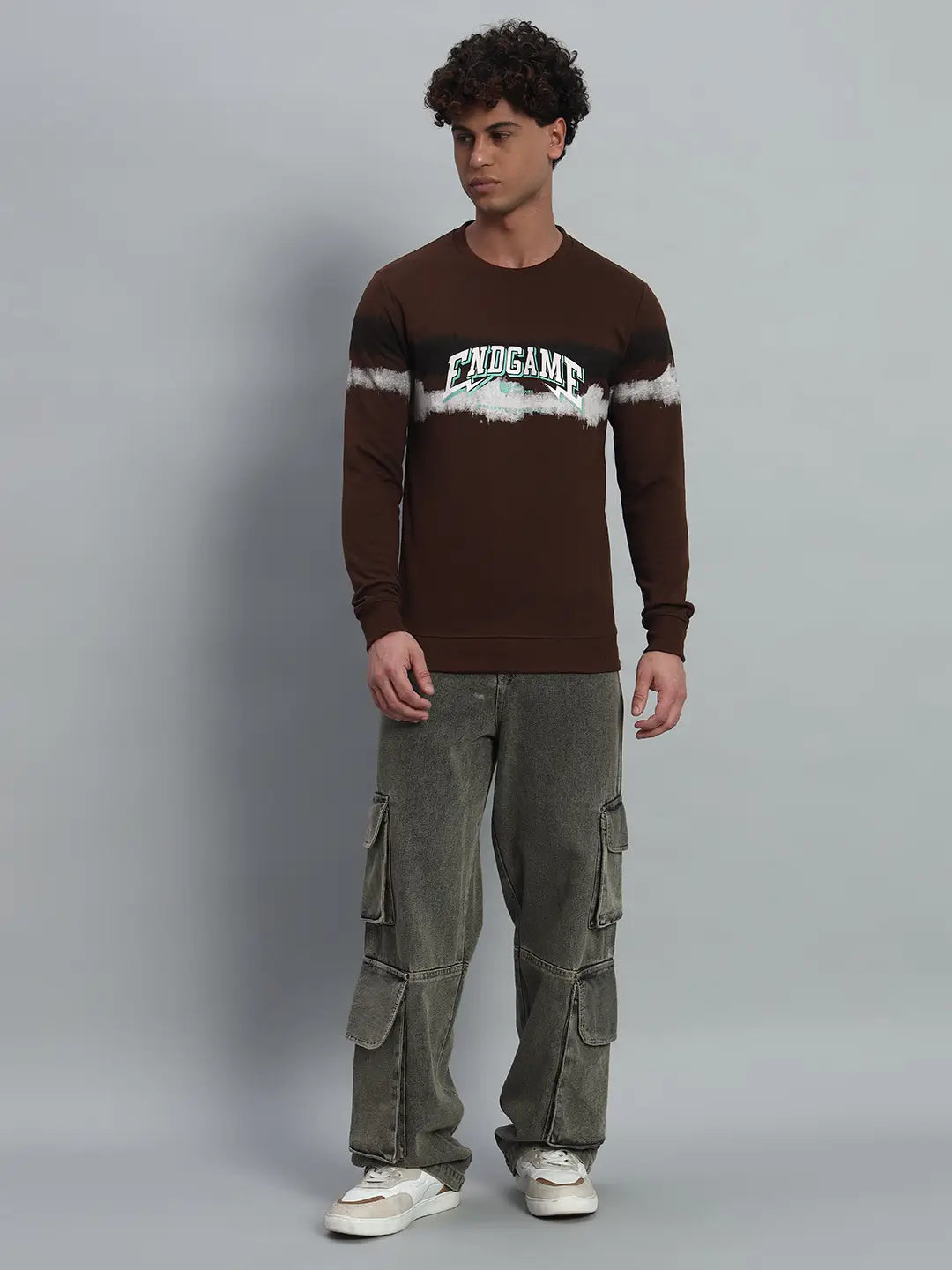 Printed Round Neck Sweatshirt [PW-JE-137]