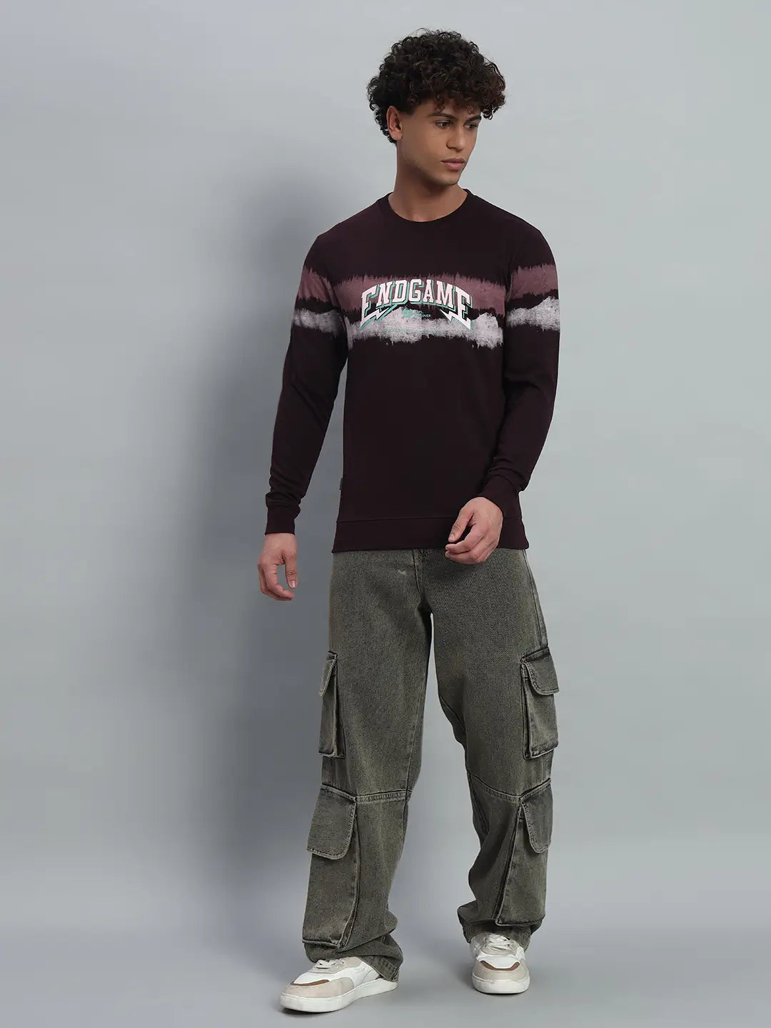 Printed Round Neck Sweatshirt [PW-JE-137]
