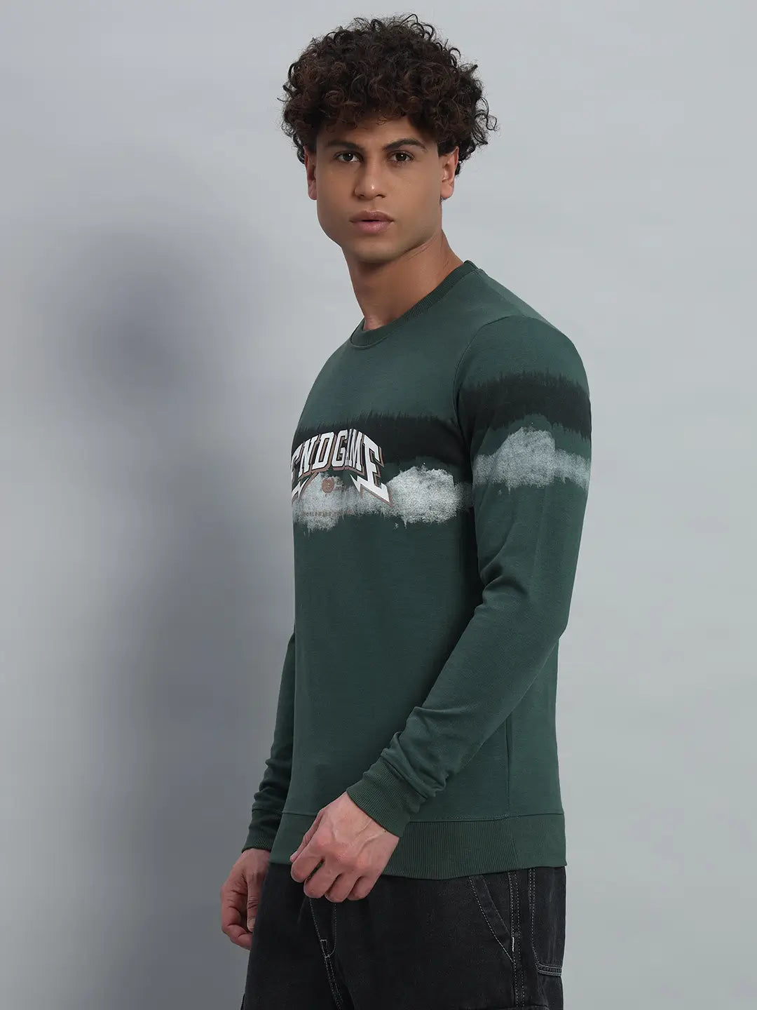 Printed Round Neck Sweatshirt [PW-JE-137]