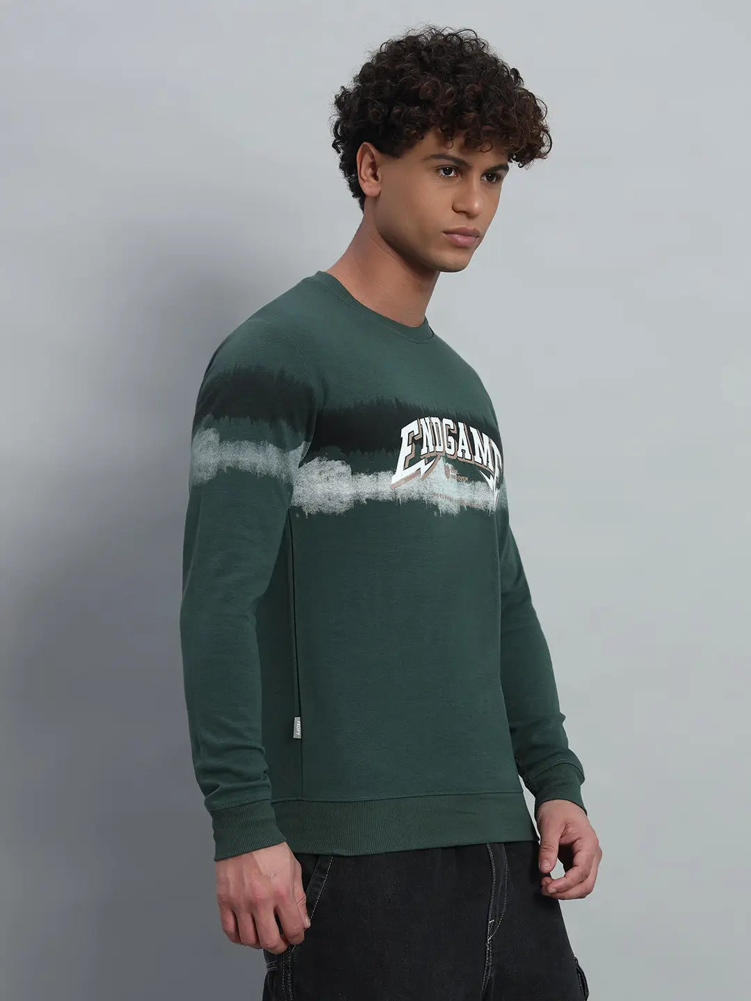 Printed Round Neck Sweatshirt [PW-JE-137]