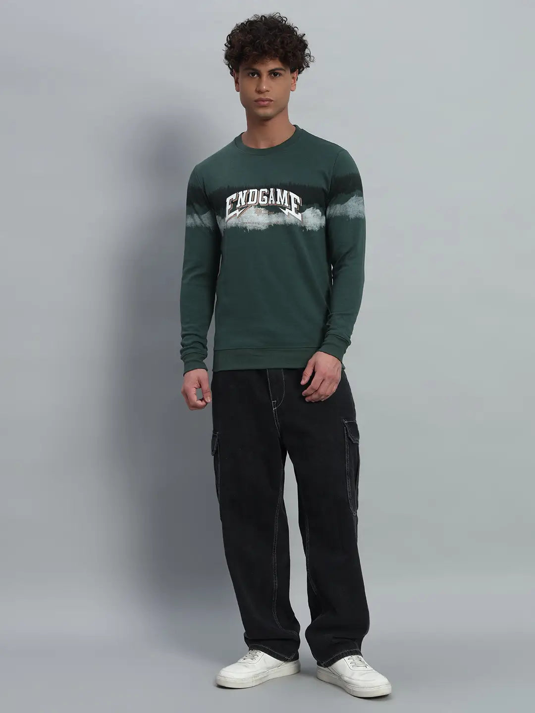 Printed Round Neck Sweatshirt [PW-JE-137]