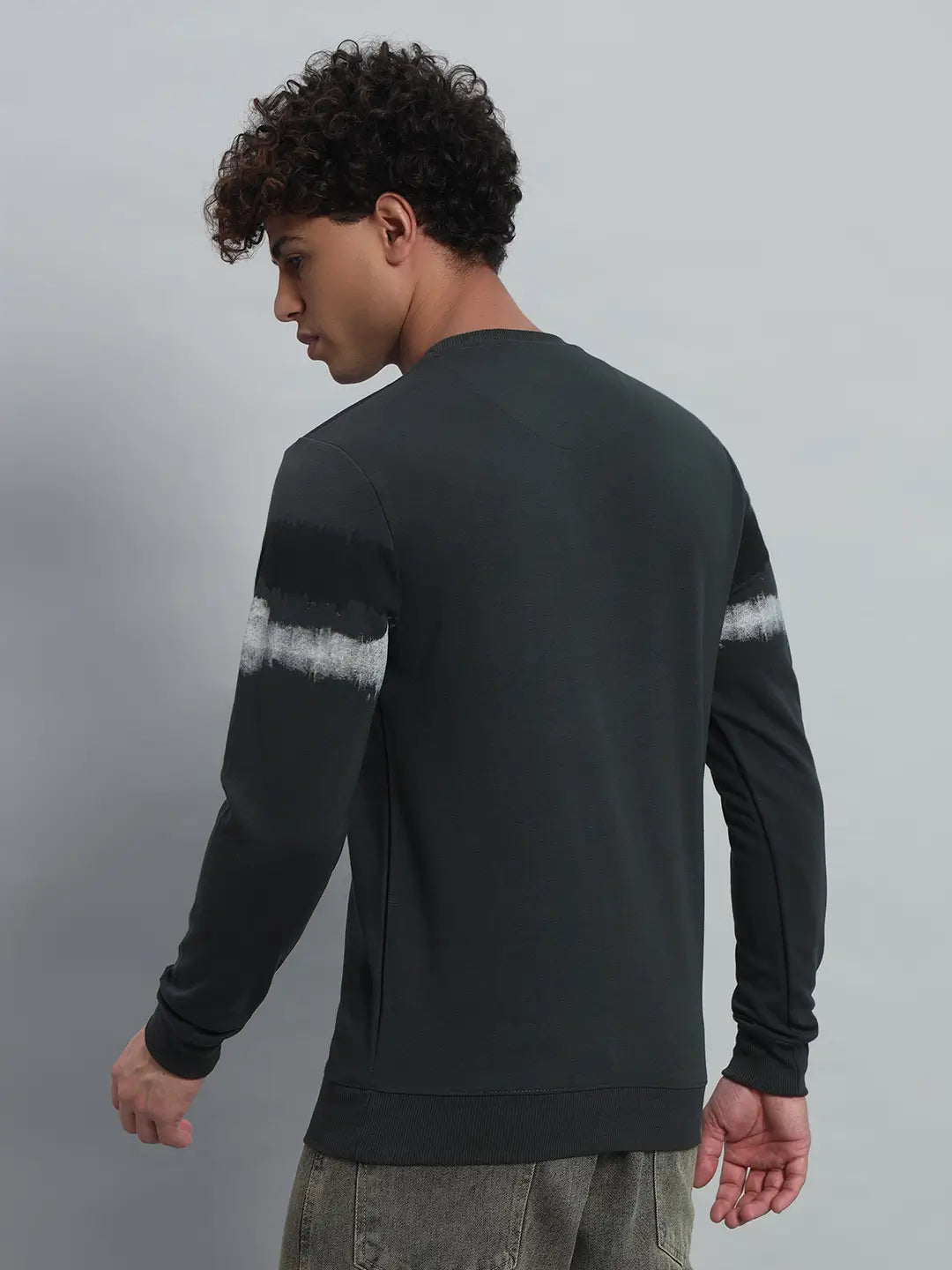 Printed Round Neck Sweatshirt [PW-JE-137]