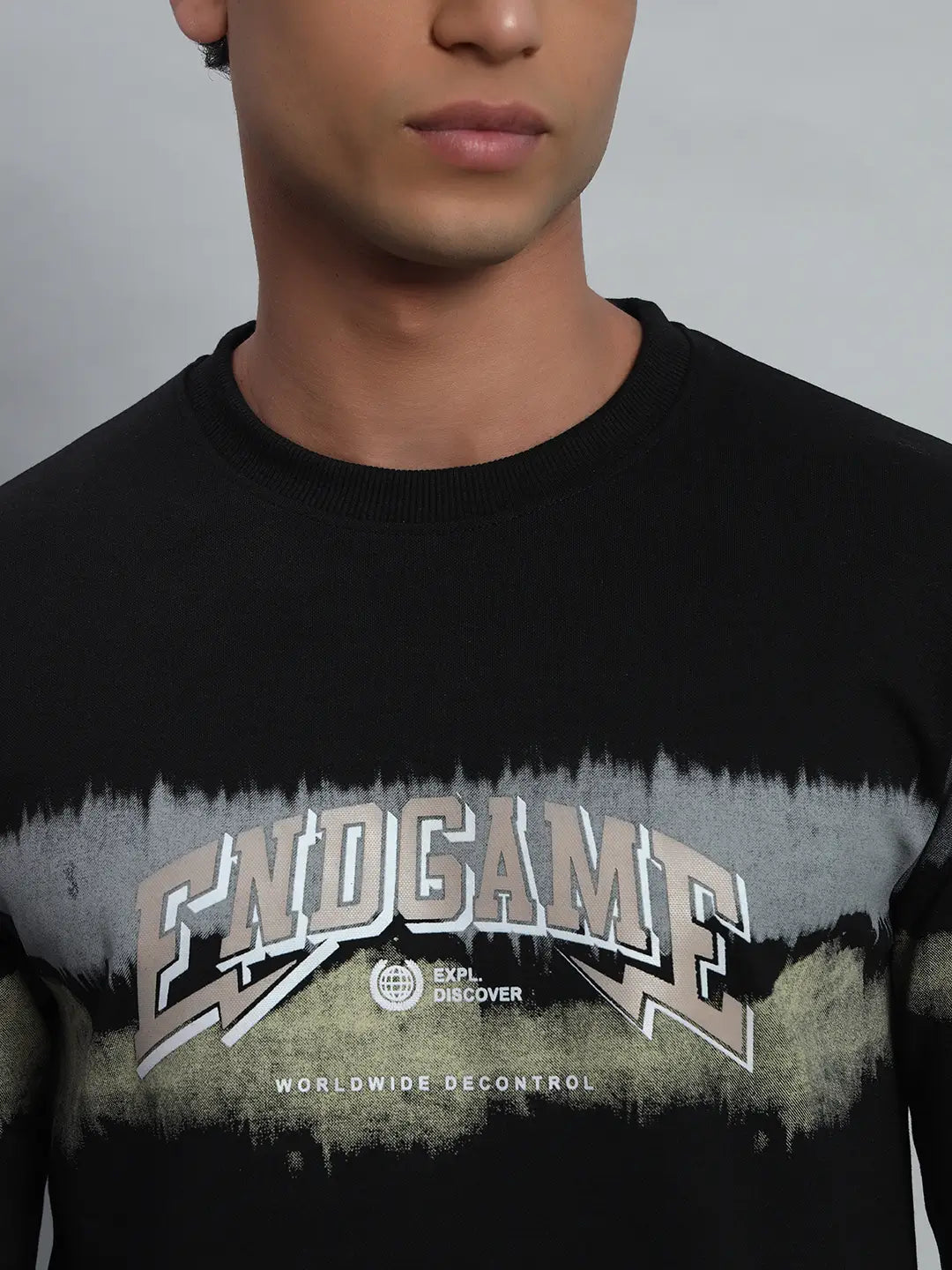 Printed Round Neck Sweatshirt [PW-JE-137]