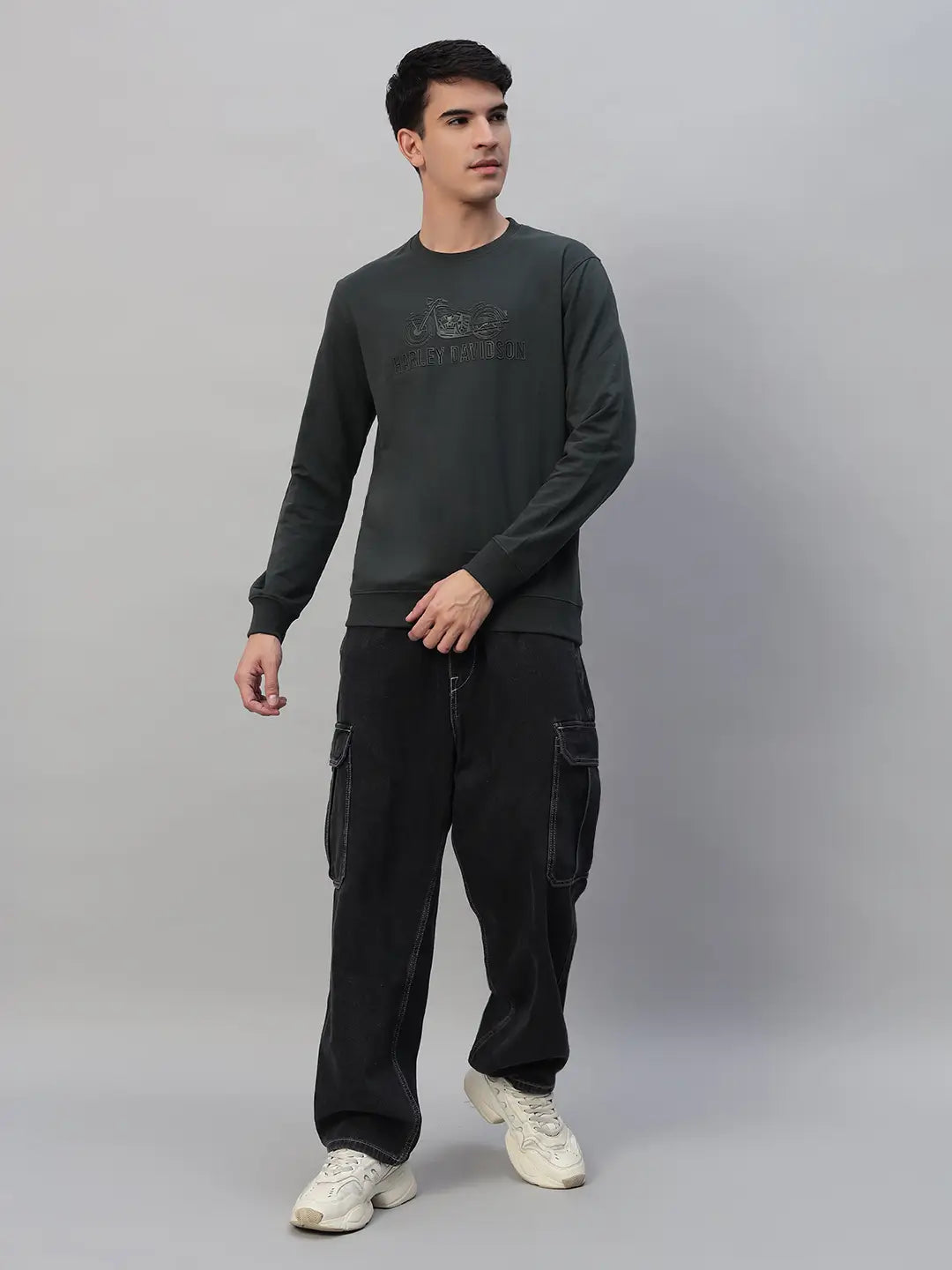 Printed Round Neck Sweatshirt [PW-Q-4341]