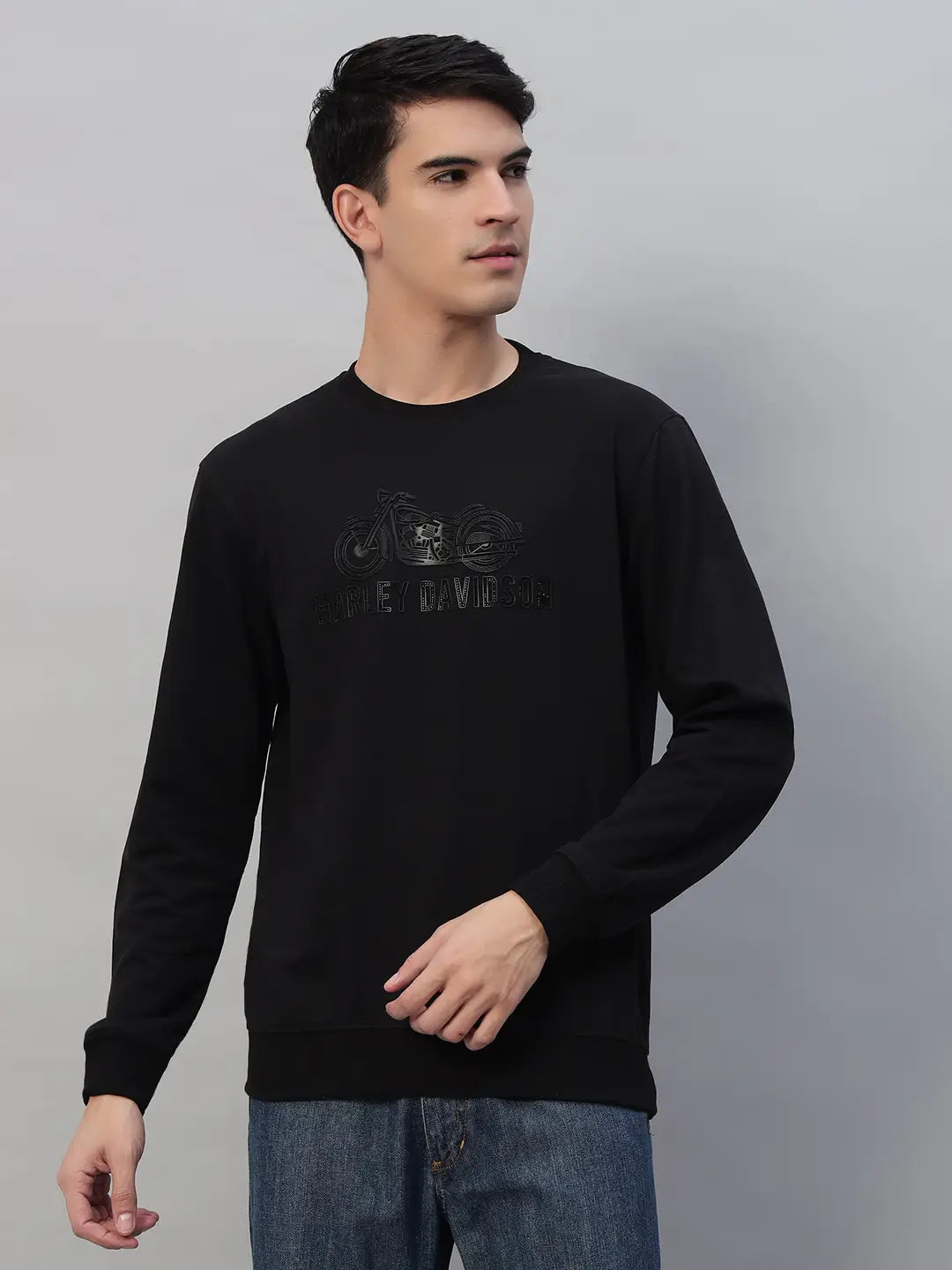 Printed Round Neck Sweatshirt [PW-Q-4341]