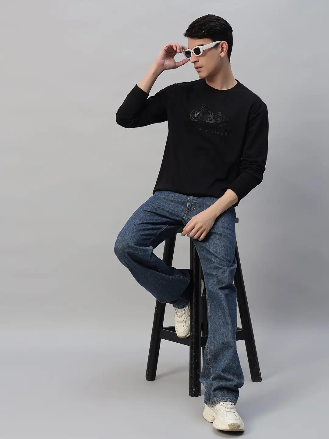 Printed Round Neck Sweatshirt [PW-Q-4341]