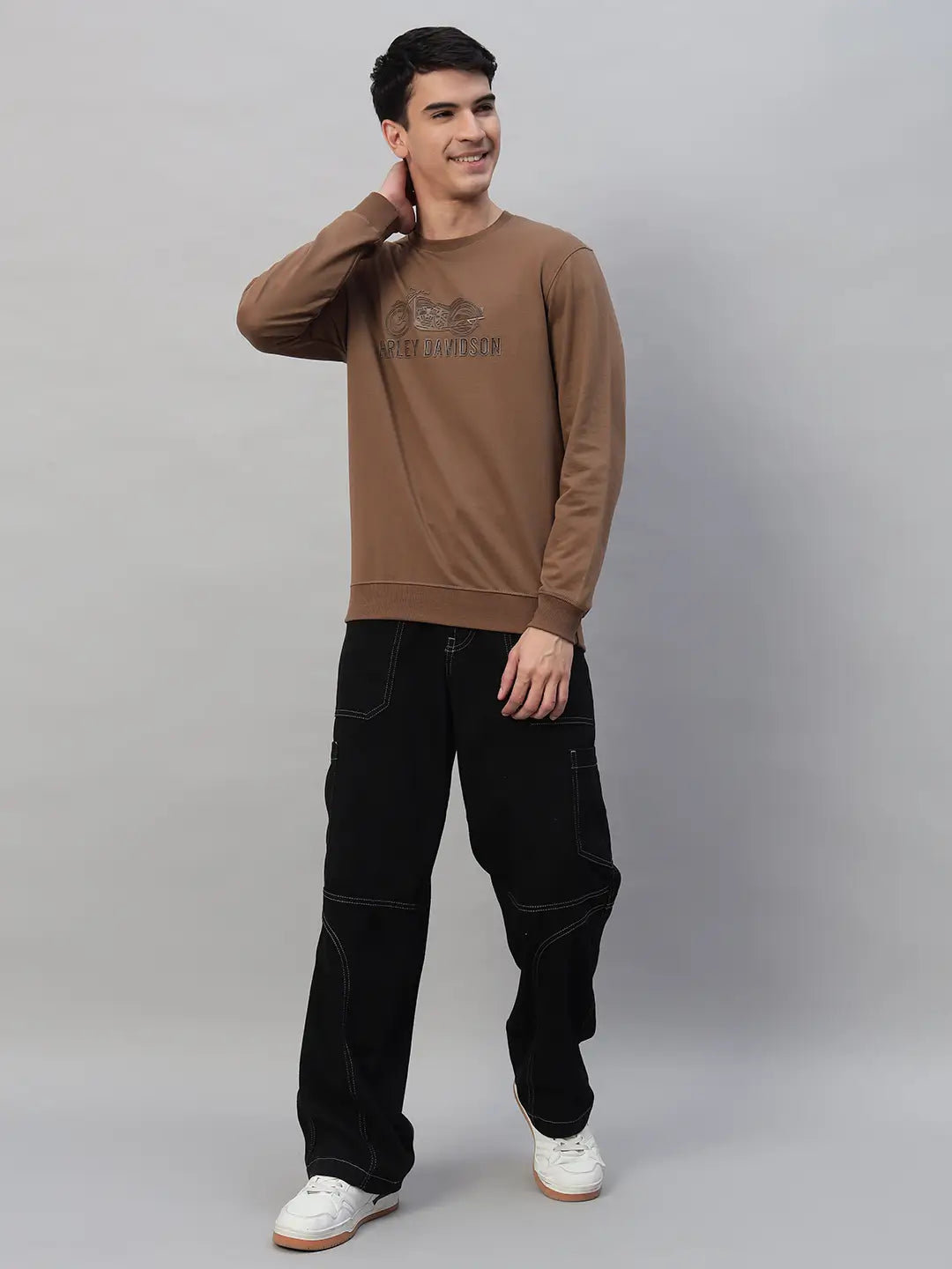Printed Round Neck Sweatshirt [PW-Q-4341]