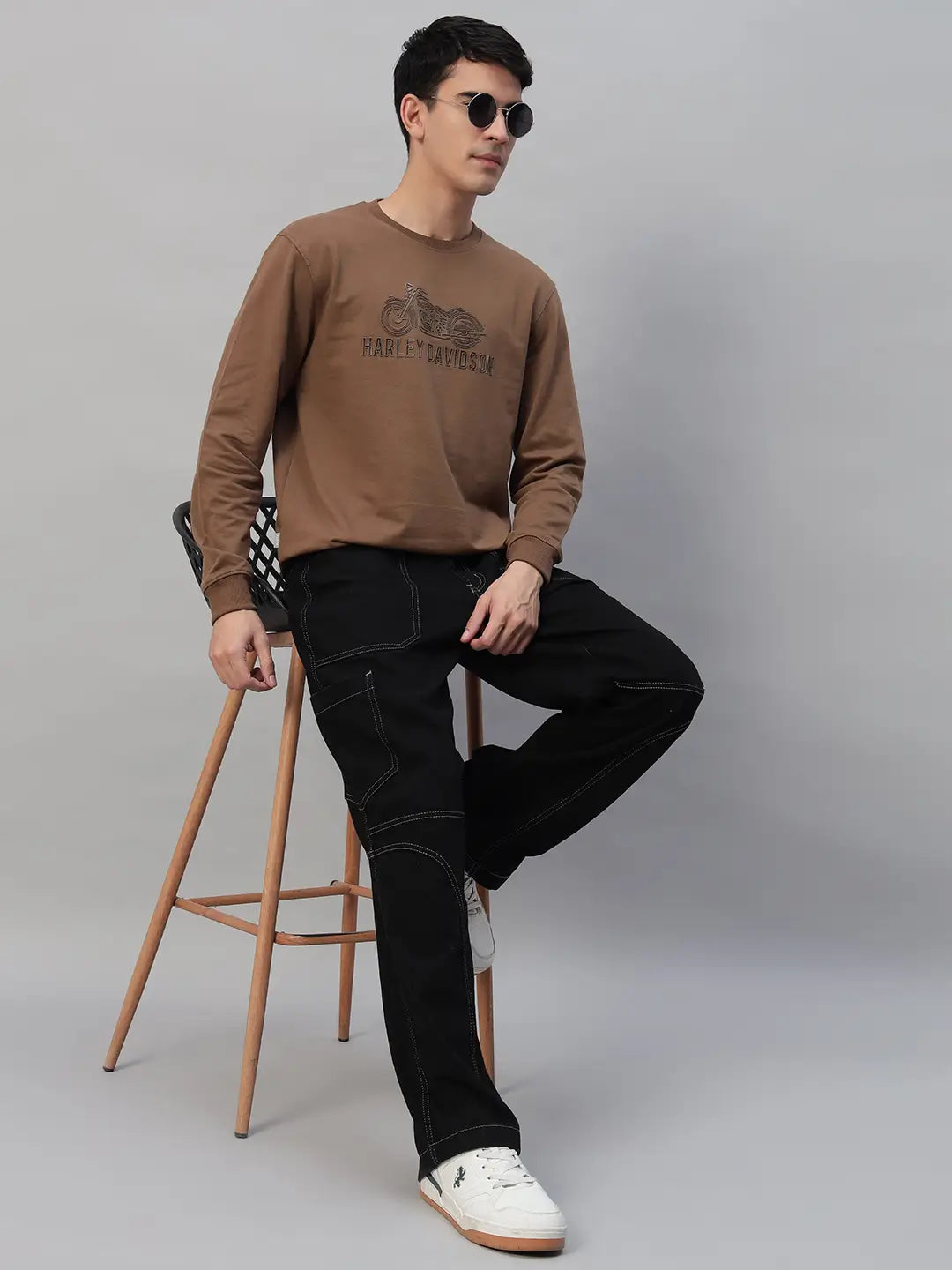 Printed Round Neck Sweatshirt [PW-Q-4341]