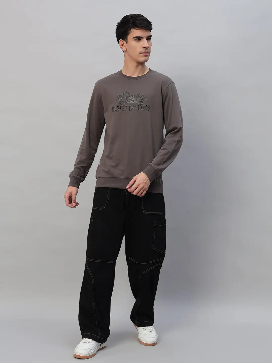Printed Round Neck Sweatshirt [PW-Q-4341]