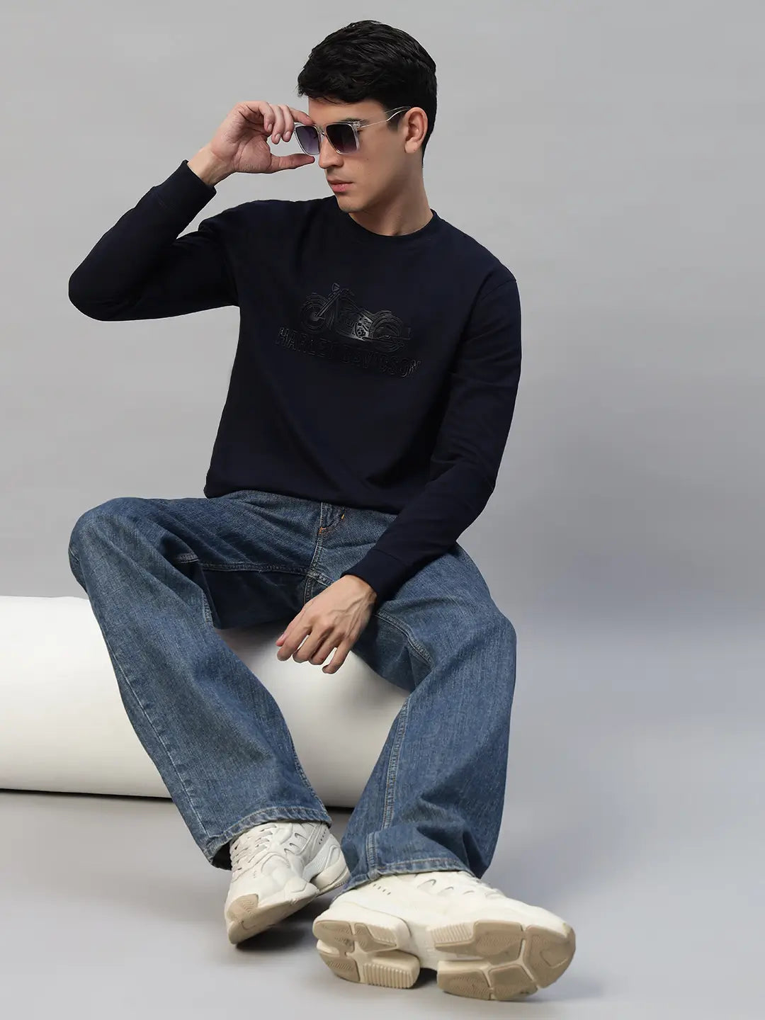 Printed Round Neck Sweatshirt [PW-Q-4341]