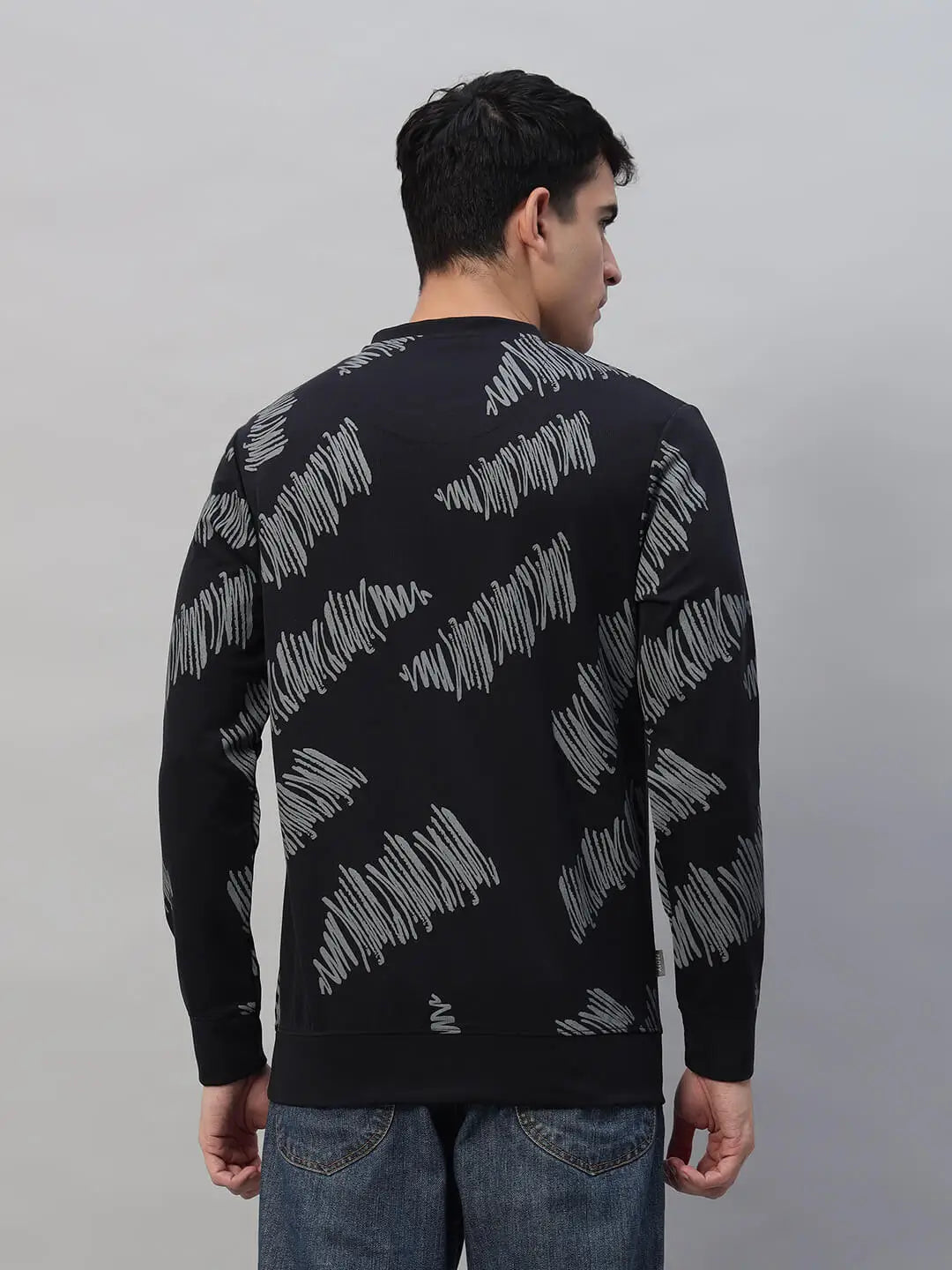 Printed Round Neck Sweatshirt [PW-Y-4336]
