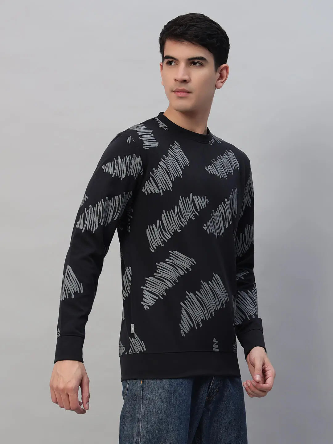 Printed Round Neck Sweatshirt [PW-Y-4336]