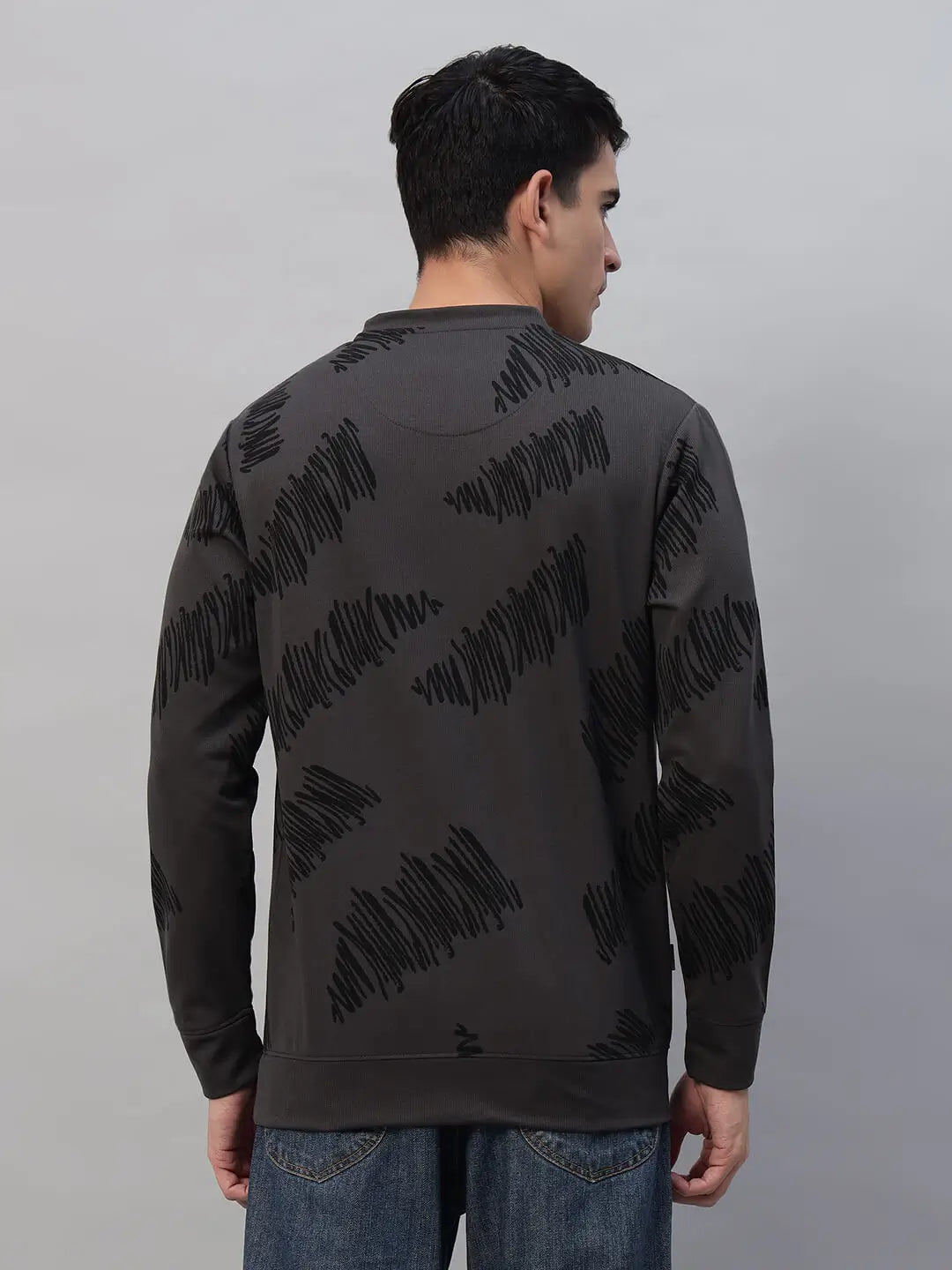 Printed Round Neck Sweatshirt [PW-Y-4336]