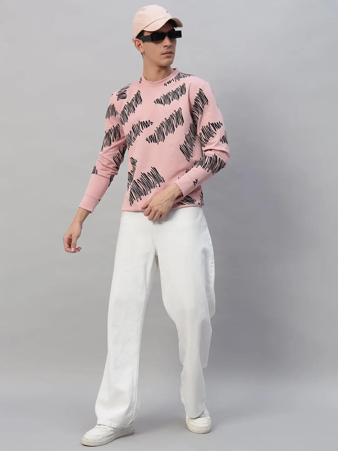 Printed Round Neck Sweatshirt [PW-Y-4336]
