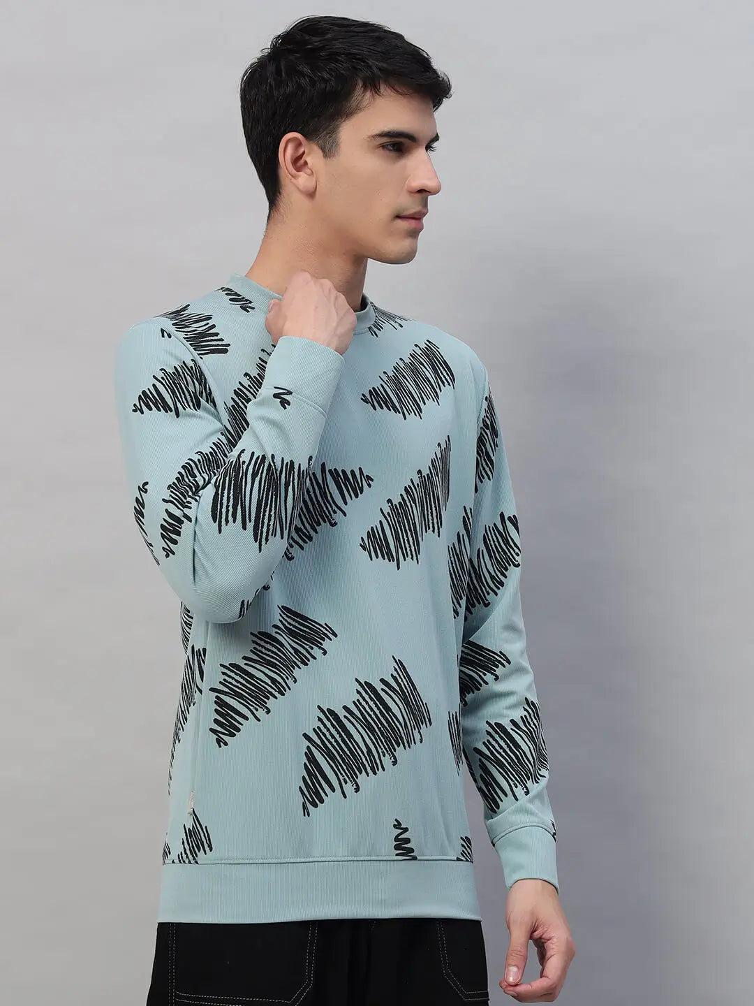 Printed Round Neck Sweatshirt [PW-Y-4336]