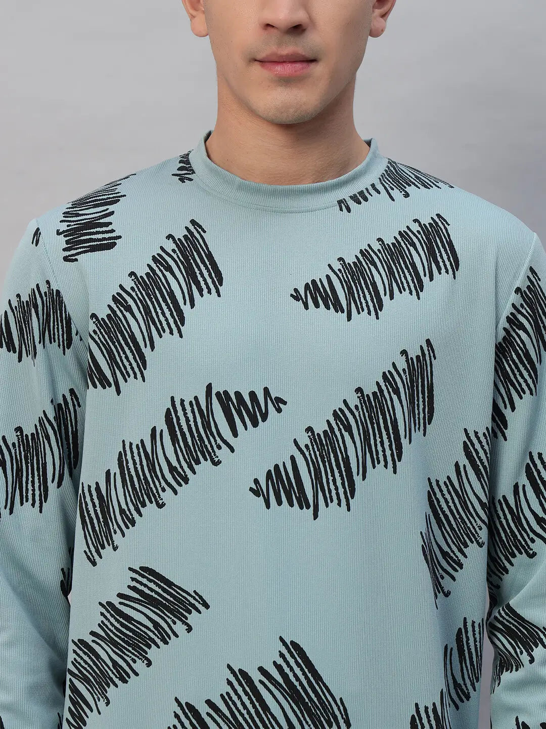 Printed Round Neck Sweatshirt [PW-Y-4336]