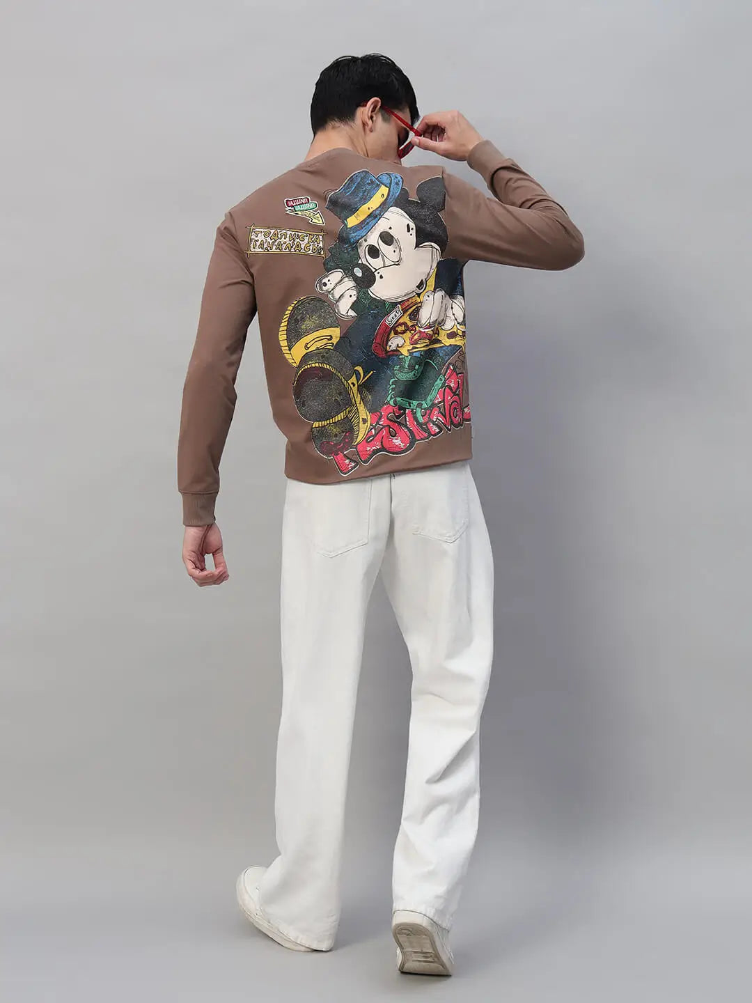 Printed Round Neck Sweatshirt [PW-Z-3297]