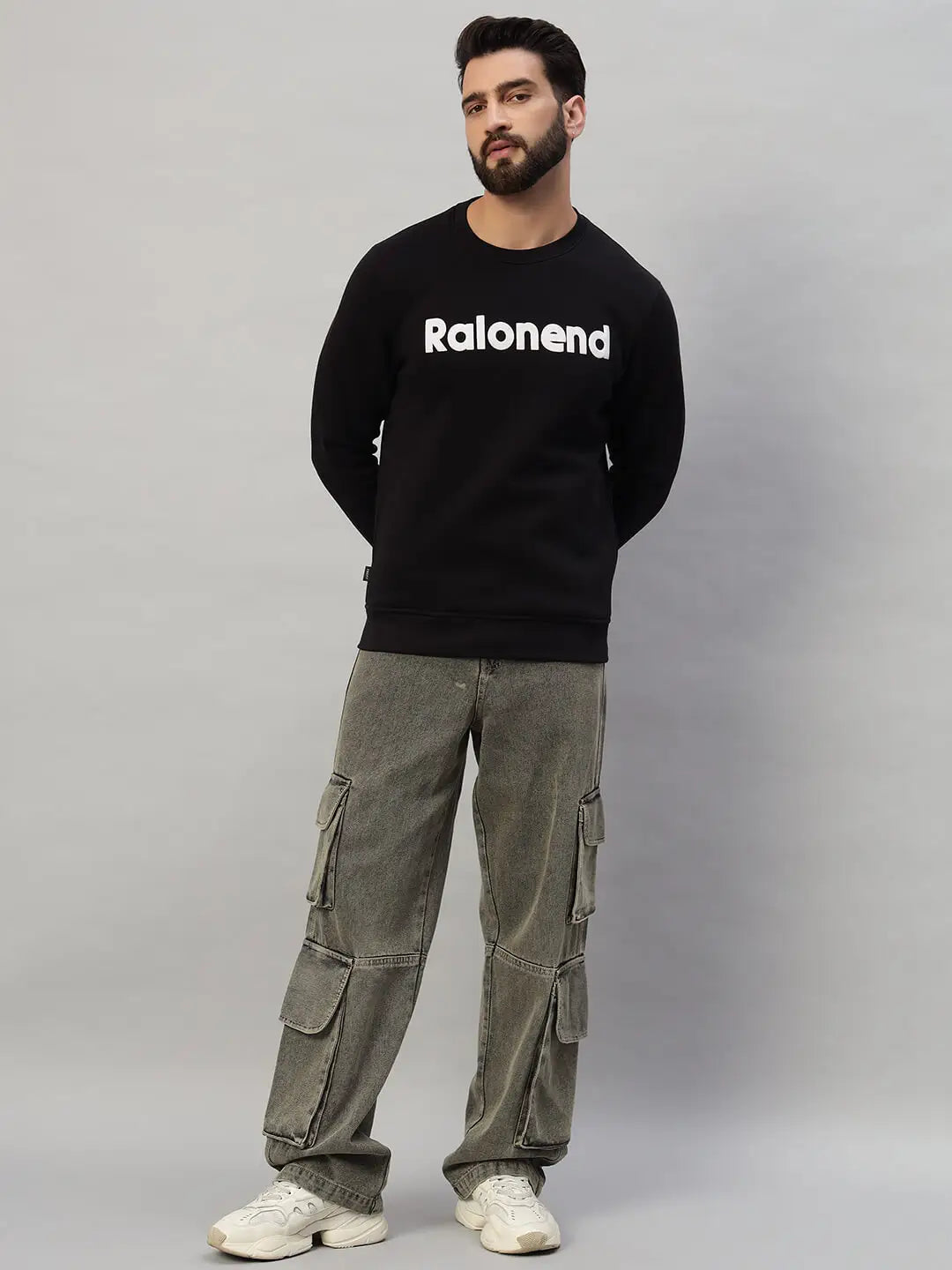 Printed Round Neck Sweatshirt [S-3492]