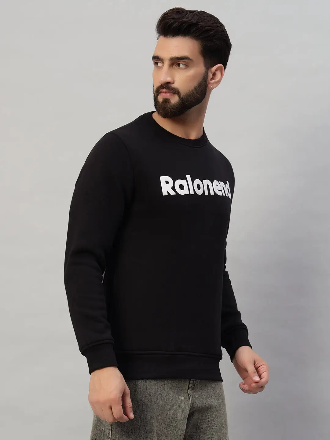 Printed Round Neck Sweatshirt [S-3492]