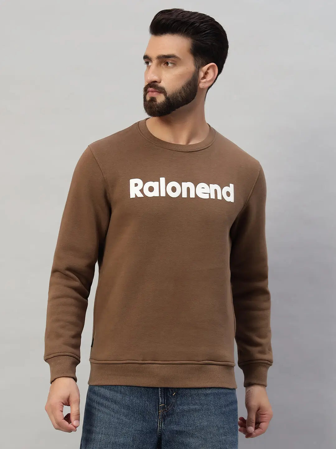 Printed Round Neck Sweatshirt [S-3492]
