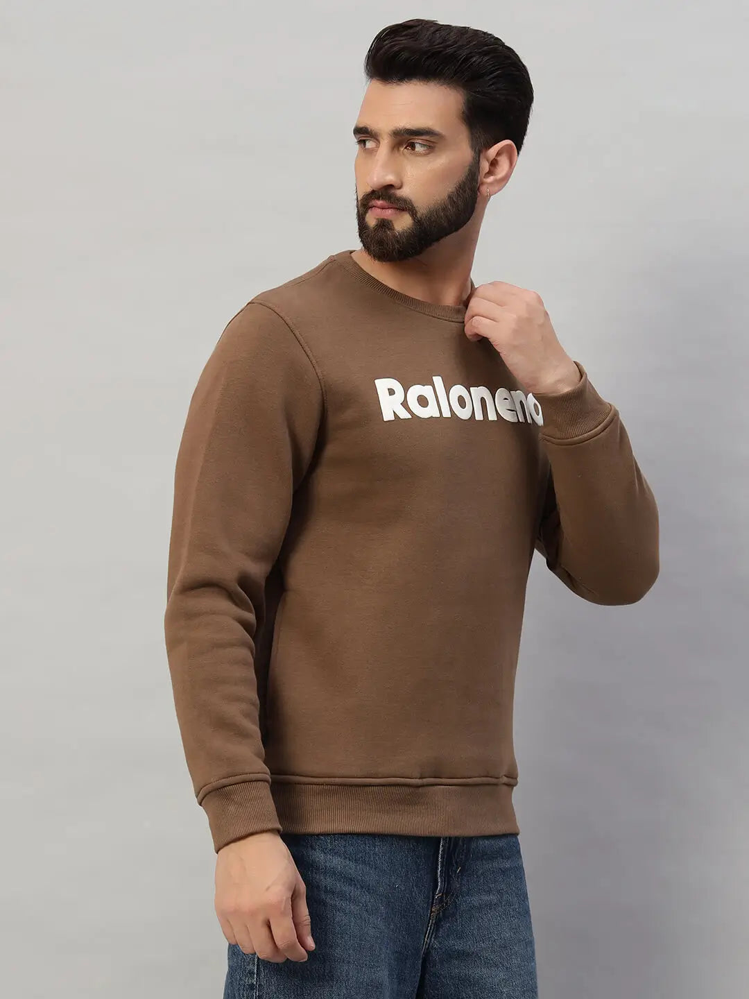 Printed Round Neck Sweatshirt [S-3492]
